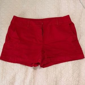 Ann Taylor loft red riviera shorts size 6. Like new. Runs a little large.